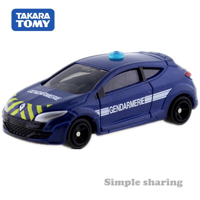 Takara Tomy Tomica No.44 MEGANE RENAULT Sport gendamery 1:67 литая Игрушечная модель автомобиля