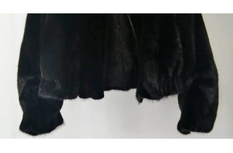 AYUNSUE роскошное натуральное меховое пальто для женщин из натуральной норки, женская уличная норковая Меховая куртка с воротником-стойкой, зимнее пальто XRK-19
