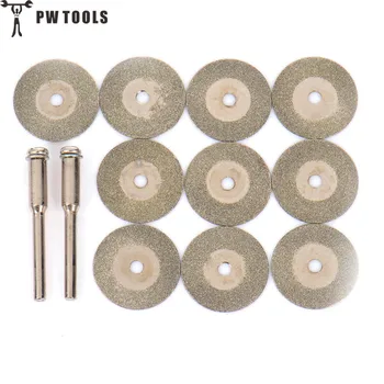 

PW TOOLS 10pcs 20mm Grinding Wheel Cutting Disc Tool for Cut Stone Diamond Abrasives Rotary Tool Circular Saw Blades with Pole