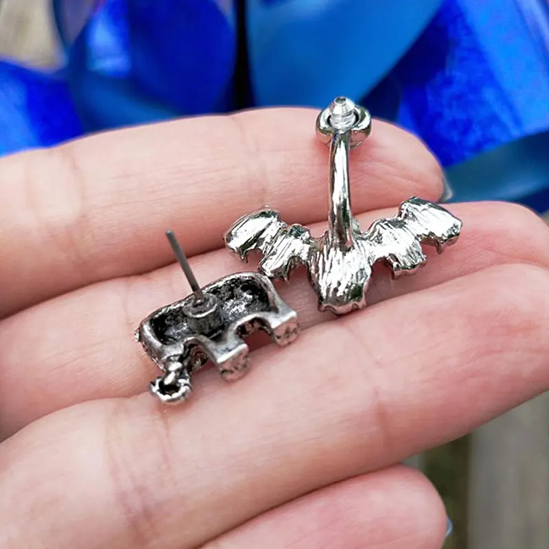 Модный trinketsea 2 шт синие Кристальные серьги гвоздики для женщин с животным