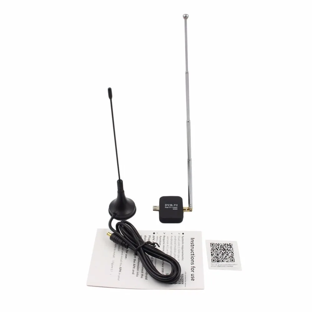 HD Digital TV Receiver USB DVB-T2 TV Stick for Android Phone Pad DTV Satellite Receiver Micro USB Watch TV DVB-T2 Signal HD809