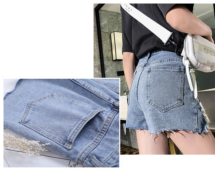 Streamgirl джинсовые юбки-шорты для женщин Лето 2019 хлопковая юбка с джинсы шорты для Высокая Талия Короткие Femme Жан тонкий