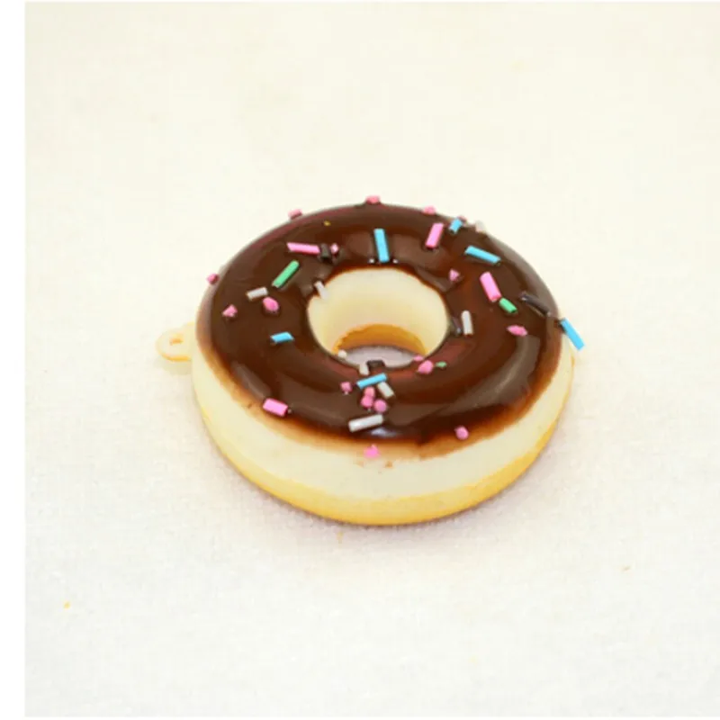 2 шт. 5 см Kawaii медленно распрямляющийся мягкий мини-Пончик брелок шоколадная лапша сладкий ролл подвески-шармы для телефона ремни горячая распродажа