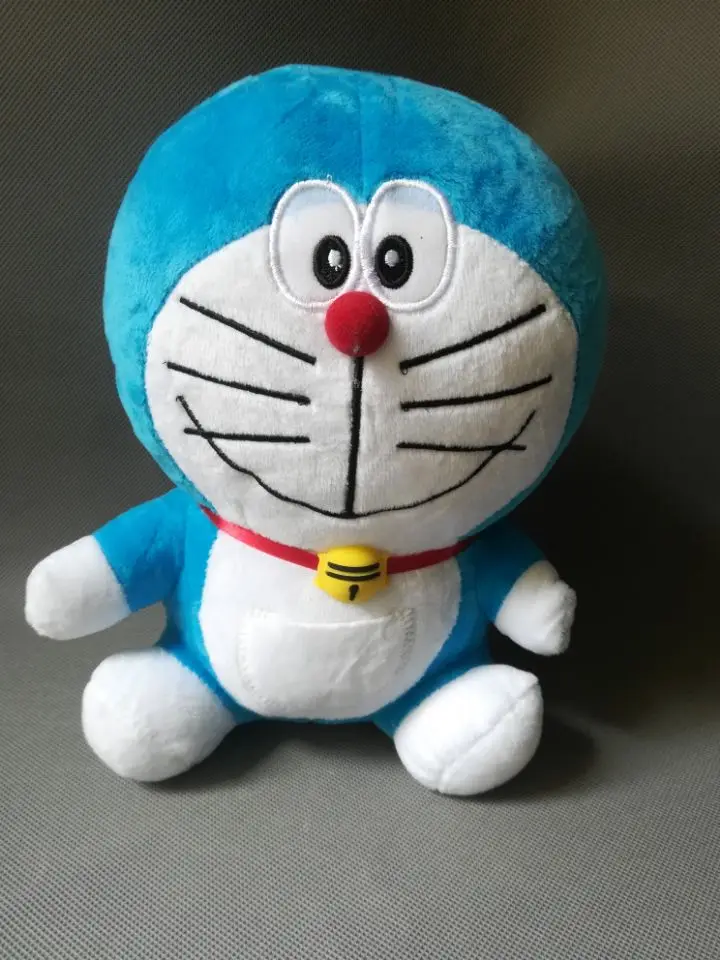 Около 25 см милые Doraemon плюшевые игрушки улыбка Экспрессия Doraemon мягкие игрушки детские игрушки Рождественский подарок w0855