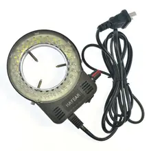 56 светодиодный регулируемый кольцевой светильник Тринокулярный стереомикроскопы осветитель лампа для промышленного Микроскопа промышленная камера Лупа