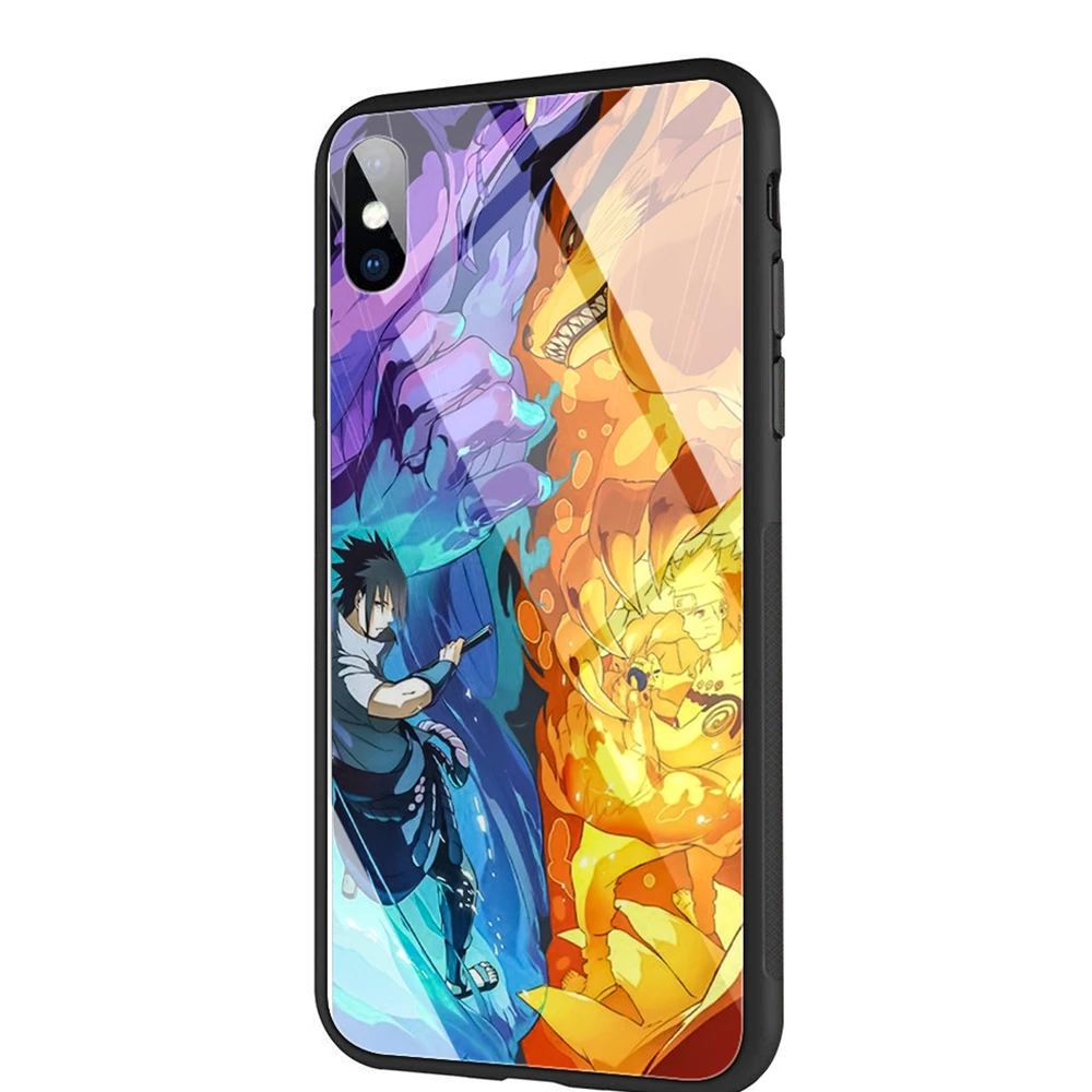 Чехол из закаленного стекла YIMAOC Sasuke Naruto для iPhone 11 Pro XS MAX XR X 8 7 6 6S Plus - Цвет: TG5