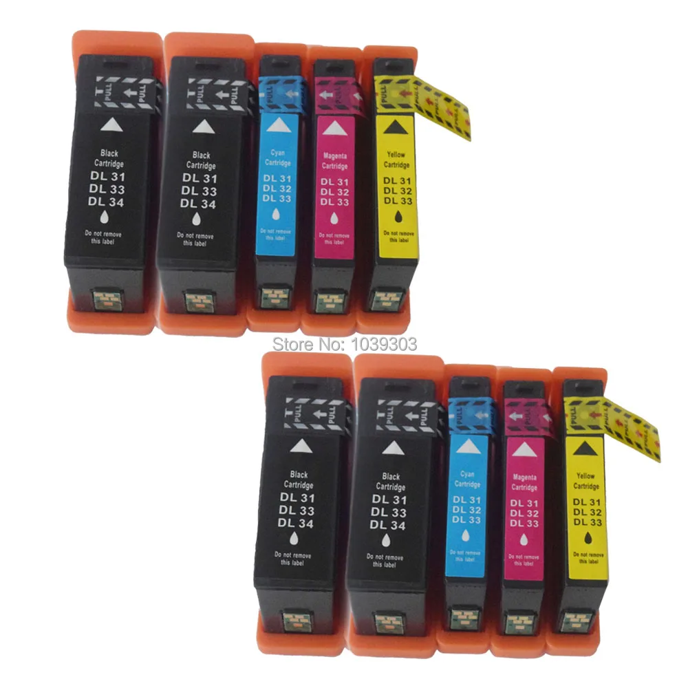 Buy 10 PK Compatible ink Catridges For Dell Cartridge