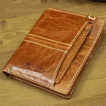 

New Retro Simple and Versatile Men and Women Wallets Leather Handbag Fashion Wallet Support Drop Shipping