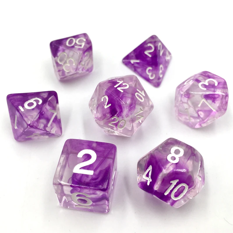 Rollooo Nebula Dice 7 шт./компл. D4 D6 D8 D10 D % D12 D20|Кубики| |