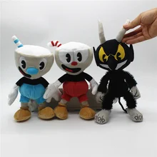 1 шт. 25-30 см Cuphead& Mugman плюшевые игрушки Evil Boss мягкие куклы " плюшевые мягкие игрушки подарок на год