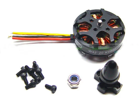 

HL W42-20 880KV Outrunner Brushless Disk Type Motor for 450-550 Quadcopter Multi-rotor Aircraft (for 3S)