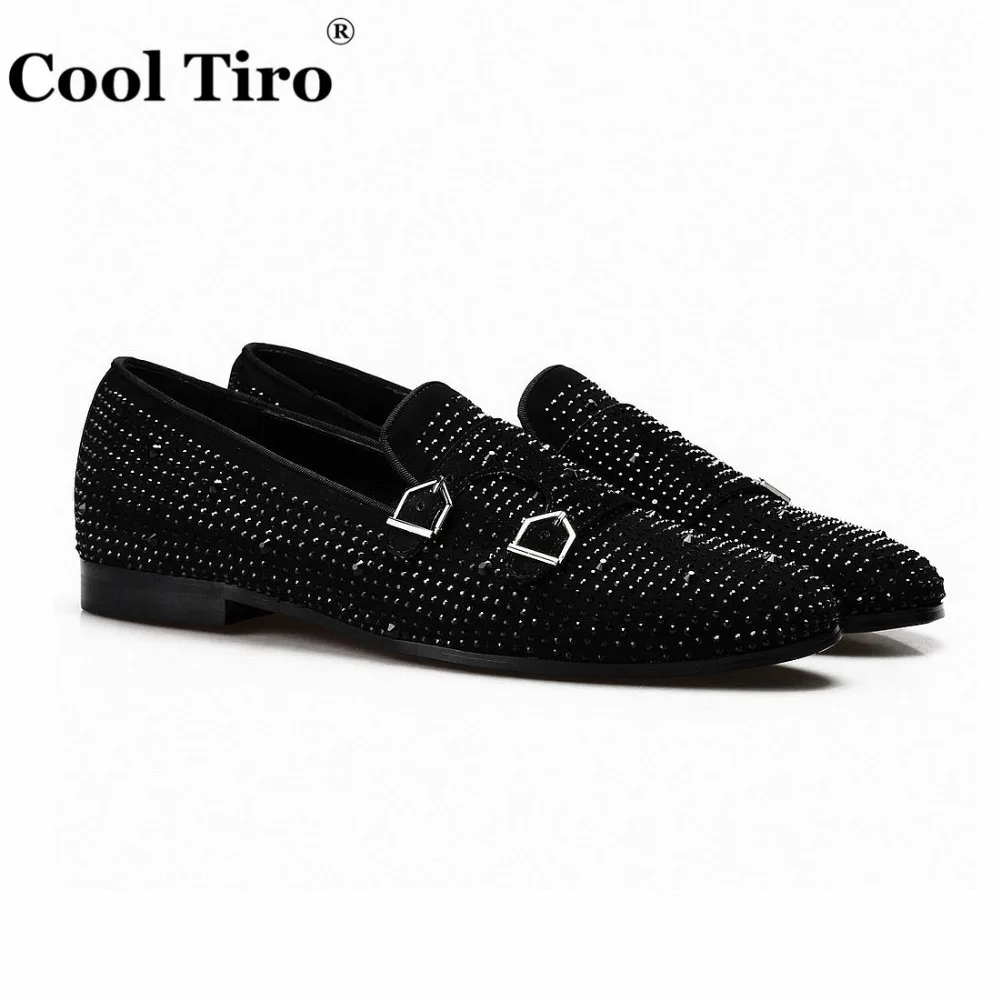 Rhinestone Double-Monk Men Loafers (2)