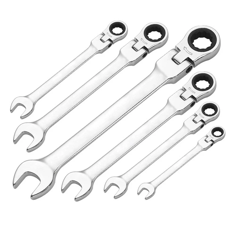 

6-24mm Flexible Head Matt type Ratchet Combination Dual-use Tools Ratchet Wrench