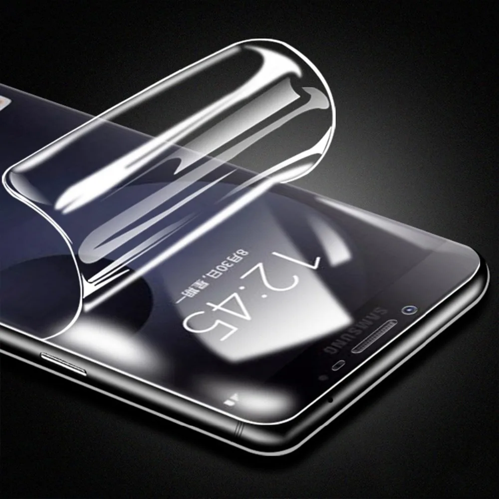 Мягкая Гидрогелевая защитная пленка 3D для Samsung Galaxy J2 Core J7 Prime C7 C9 Pro A8S A6S A9 A9S A40 A50