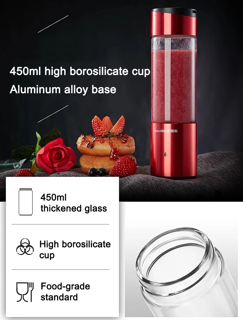 Juicer Centrifugeuse Portable Electrique Jus De Fruits Smoothies 18000 tours/mn