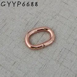 30-100 шт. 25 мм розовое золото несварное овальное кольцо сплав обвязка лямки ошейник для домашних животных рюкзак детали для сумок аксессуары