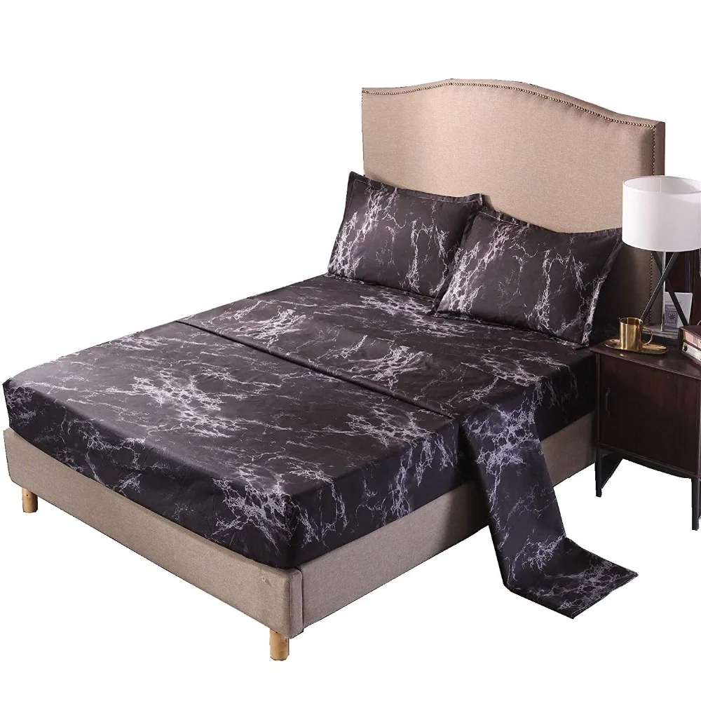 

Mable Design Printing Bed Sheet Bedding Set, 100% Soft Microfiber Fitted Sheet