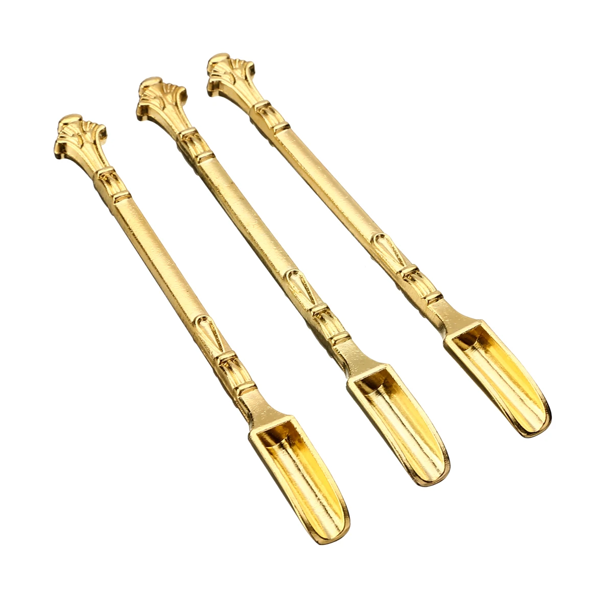 3pcs New 8cm Aluminum Alloy Snuff Spoon Shovel Medicine Spoon For Bullet Sniffe Bottle Smoking Weed Accessories