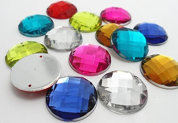 

Free shipping~! 1000pcs/bag 14mm Round Acrylic sew on Beads / Stones flat back,DIY Handmade garment Jewelry Decoration