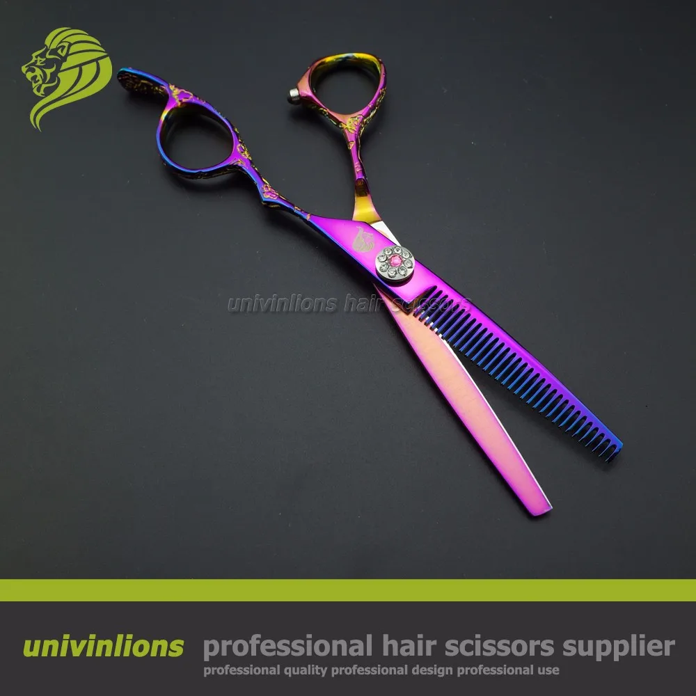 " Титановые Розовые ножницы для волос, ножницы для стрижки, Профессиональный парикмахерский набор для парикмахерских, филировочные ножницы, парикмахерские