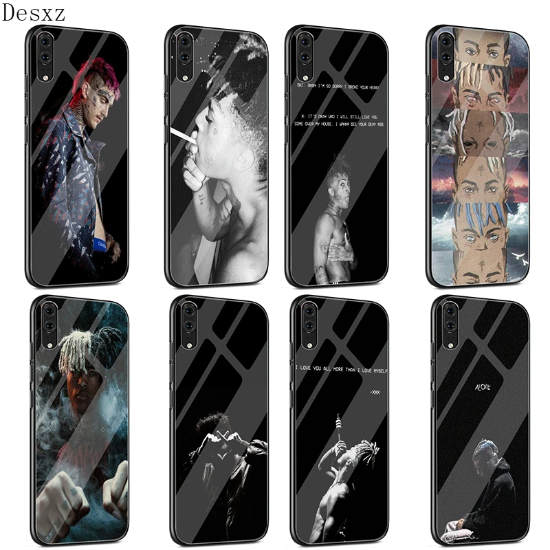 

Silicone Phone Case Glass For Huawei Honor 7a 10 9 Mate 20 P20 P30 P10 Lite Pro Y6 Y9 8X Cover Xxxtentacion Casing Cover