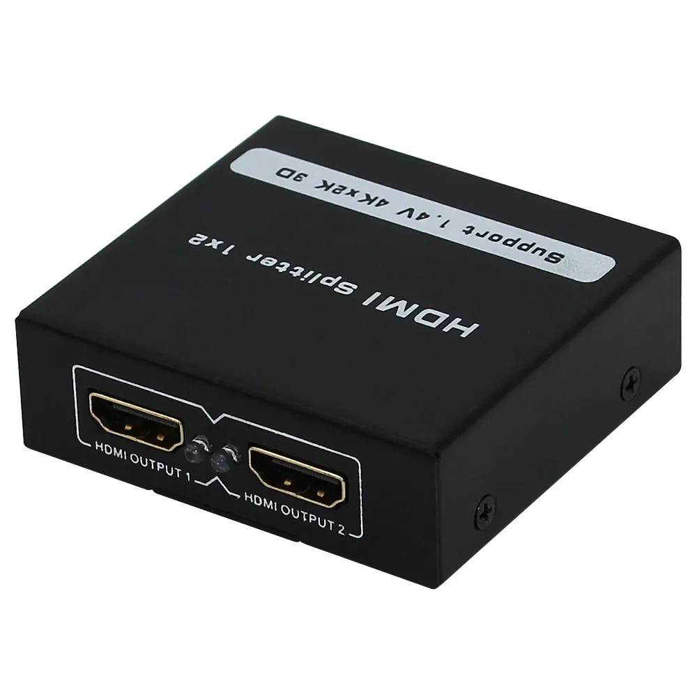 HDCP HDMI Разделение тер видео Full HD 1080 p HDMI коммутатор 1X2 Разделение 1 в 2 усилитель двойной Дисплей для HDTV DVD PS3 Xbox