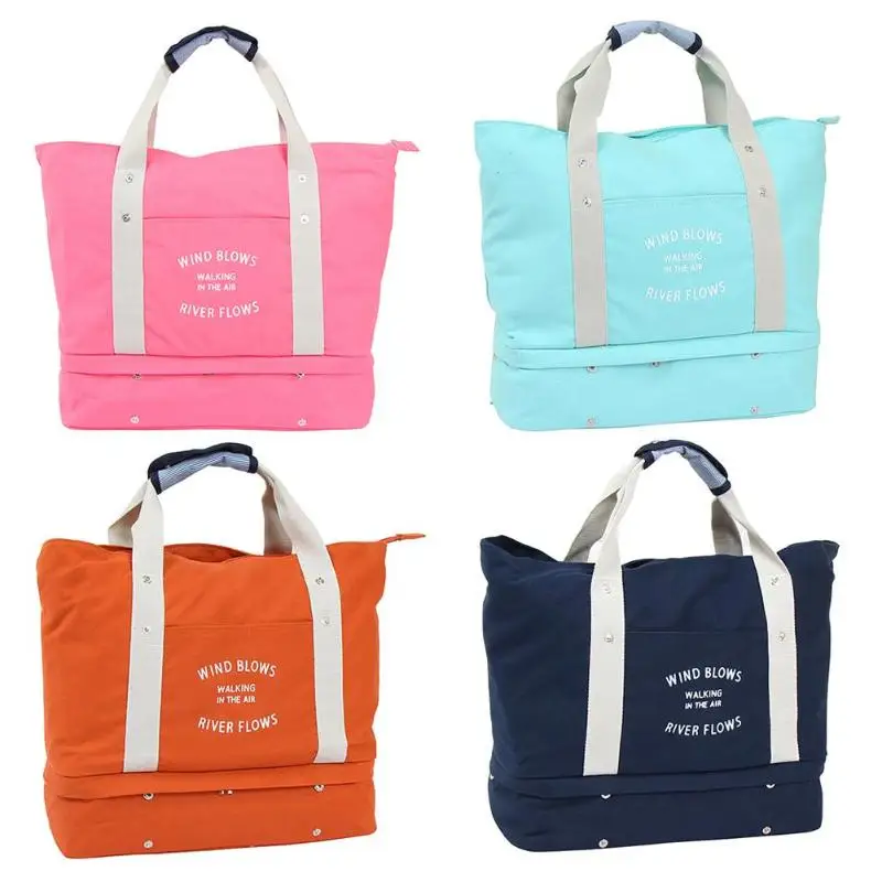 

Large Capacity Women Canvas Travel Bags Baby Diaper Bag Nappy Organizer Bag Foldable Storage Luggage Handbags Fashion Mommy Bag