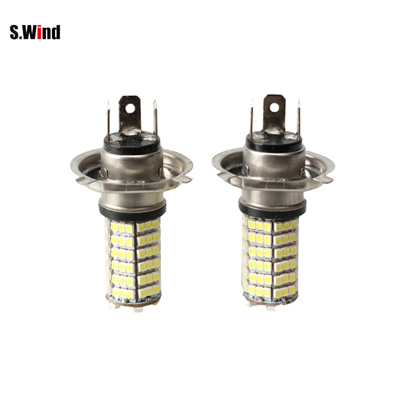 

2Pcs/Lot Auto Car 120 LEDs H4 3528 SMD Headlight Bulb Fog Lights Lamp DC 12V Free Shipping