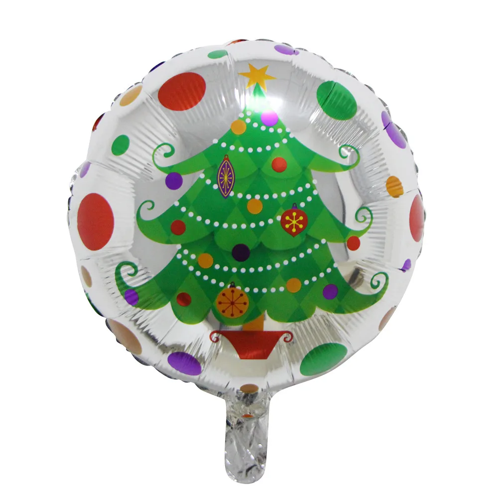 1Pcs Christmas Aluminum Foil Balloons Inflatable Snowman Christmas Tree