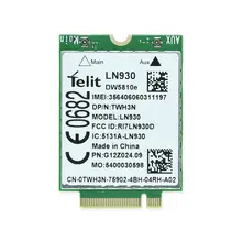 DW5810e telet LN930 TWH3N NGFF M.2 4G/LTE/DC-HSPA+ беспроводной модем сетевая карта для места проведения 11 Dell ноутбук