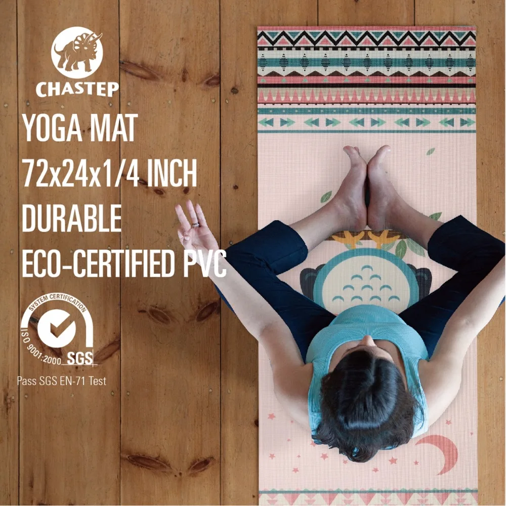 

Chastep 183x61cmx6mm Owl PVC Yoga Mats Fitness Environmental Tasteless Lose Weight Exercise Fitness Yoga Gymnastics Mats Indoors