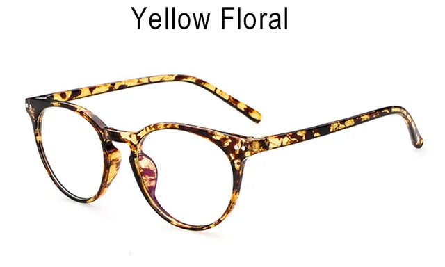 Модные защитные очки для глаз, очки против радиации и усталости, компьютерные очки для женщин и мужчин, оптическая оправа для очков, очки для чтения - Цвет оправы: Yellow Floral