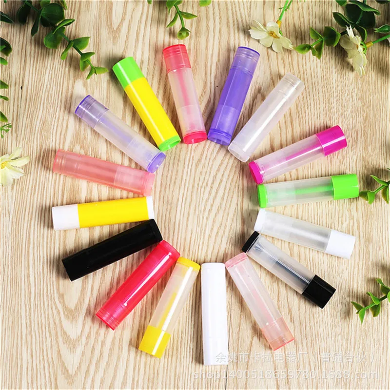 

1 Pieces Small Portable Lipstick Tube Lip Balm Containers 5ml Travel Empty Cosmetic Containers Transparent Glue Stick Bottle