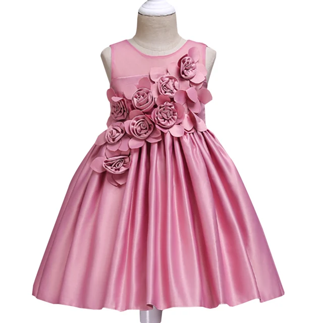 Girls dreses 2017 2 3 4 5 6 7 8 yrs Kids embroidery Formal Dress