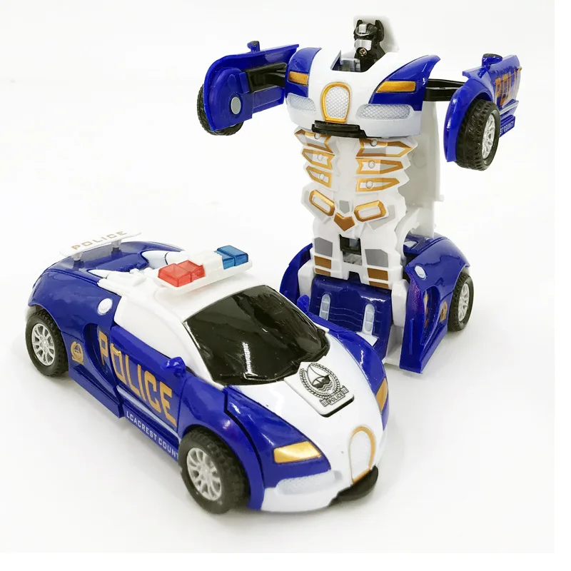

Children's Toy Vehicle Collision Deformation Police Vehicle Diamond Impact Deformation Vehicle Deformation Robot Arrangement Toy