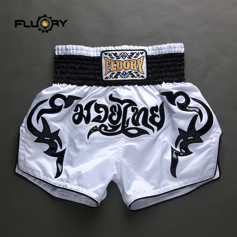 Мужские и женские шорты Fluory muay thai тренировочные брюки mma трусы для