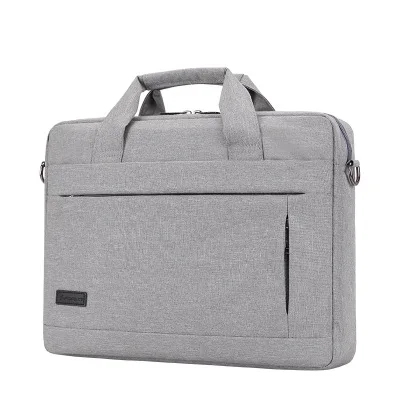 light grey 15inch SHUJIN Большая вместительная сумка для ноутбука для мужчин и женщин дорожный портфель бизнес сумки для ноутбука 14 15 дюймов Macbook Pro PC - Цвет: light grey 15inch
