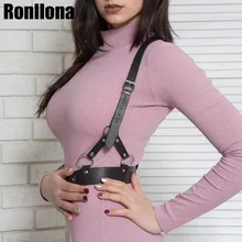 Кожаный жгут Готический бюстгальтер Топ боди жгут для женщин поясной пояс с резинками подтяжки сексуальное нижнее белье женский пояс БДСМ-Бюстгальтер Клетка бондаж