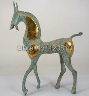 

collectable china old handwork beautiful copper horse statue decoration