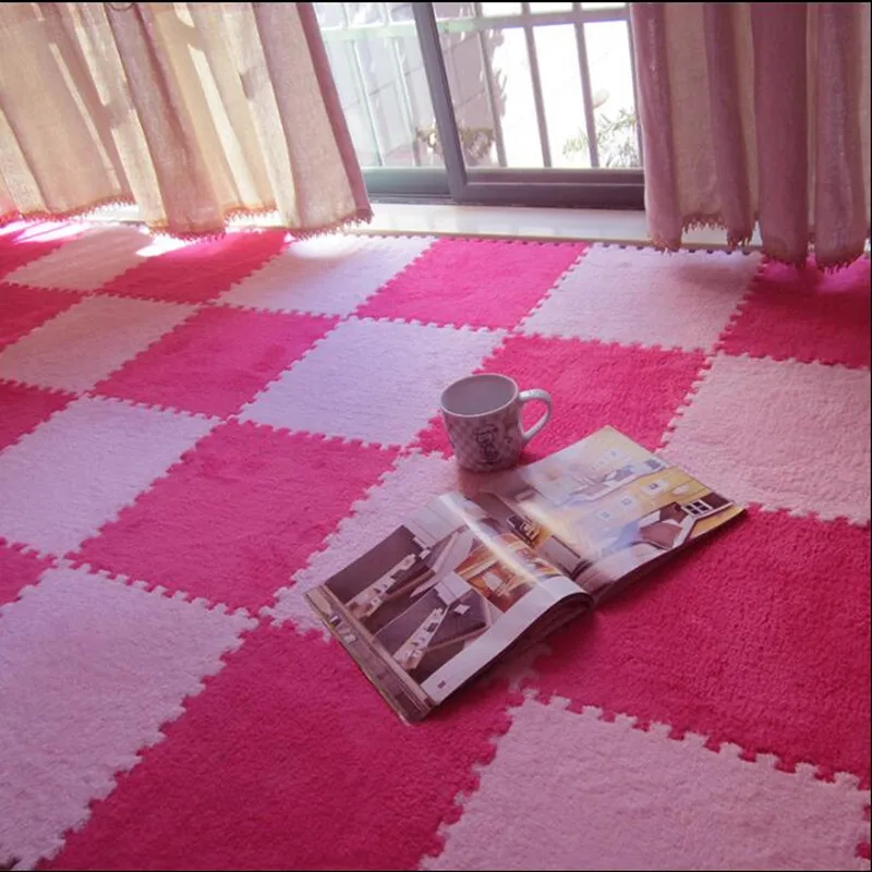 8 цветов пенопластовый коврик-Пазл мягкий бархатный Коврик для двери плюшевые тканевые коврики для дома и ванной комнаты водопоглощающий Текстиль