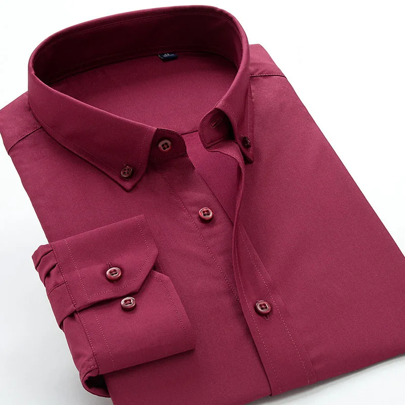 

new arrival fashion men Bamboo Fiber Long sleeve high qualtiy shirts autumn super large high quality plus size 2XL-7XL8XL9XL10XL