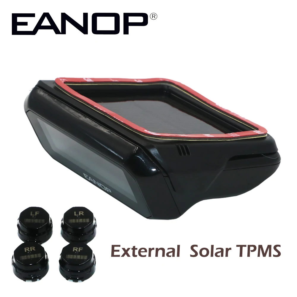 

EANOP S600 Solar Car TPMS Tire Pressure Monitoring System LCD Tyre Pressure External Sensor PSI Bar Diagnostic tool