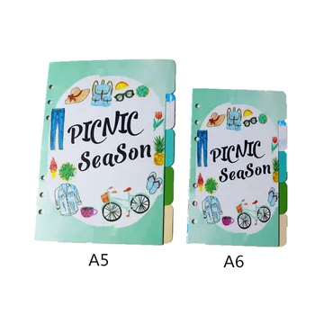 

Fromthenon Sunny Series Planner Index Pages A5A6 Kawaii Spiral Notebook Divider For Dokibook Organizer Office School Stationery