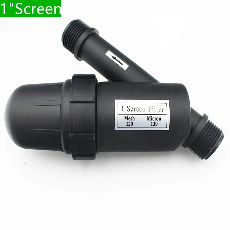 

1pcs 1" MNPT Plastic Screen Filters With Pipe Thread With Screen Elements Used To Protect Micro Drip Irrigation Tools K102