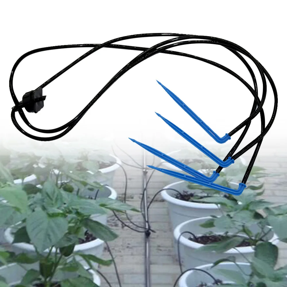

4 Split Curved Arrow Dripper Greenhouse Drip Irrigation Fittings Agriculture Irrigation Kits 4L/8L Pressure compensator 1 Set