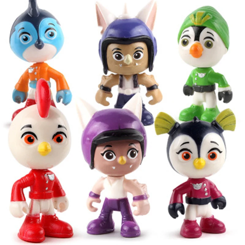 

Hot 6pcs/3pcs Top Wing Action figure Toy Set Dolls Boys Girls Back of the car Flying Adventure Aircraft Topwing For Friends