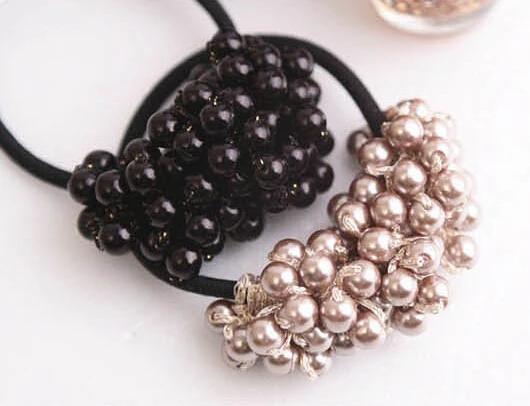

Women Craft woven beads elastic hair ring Headband hair Accessories Headwear 10pcs/lot A209-1