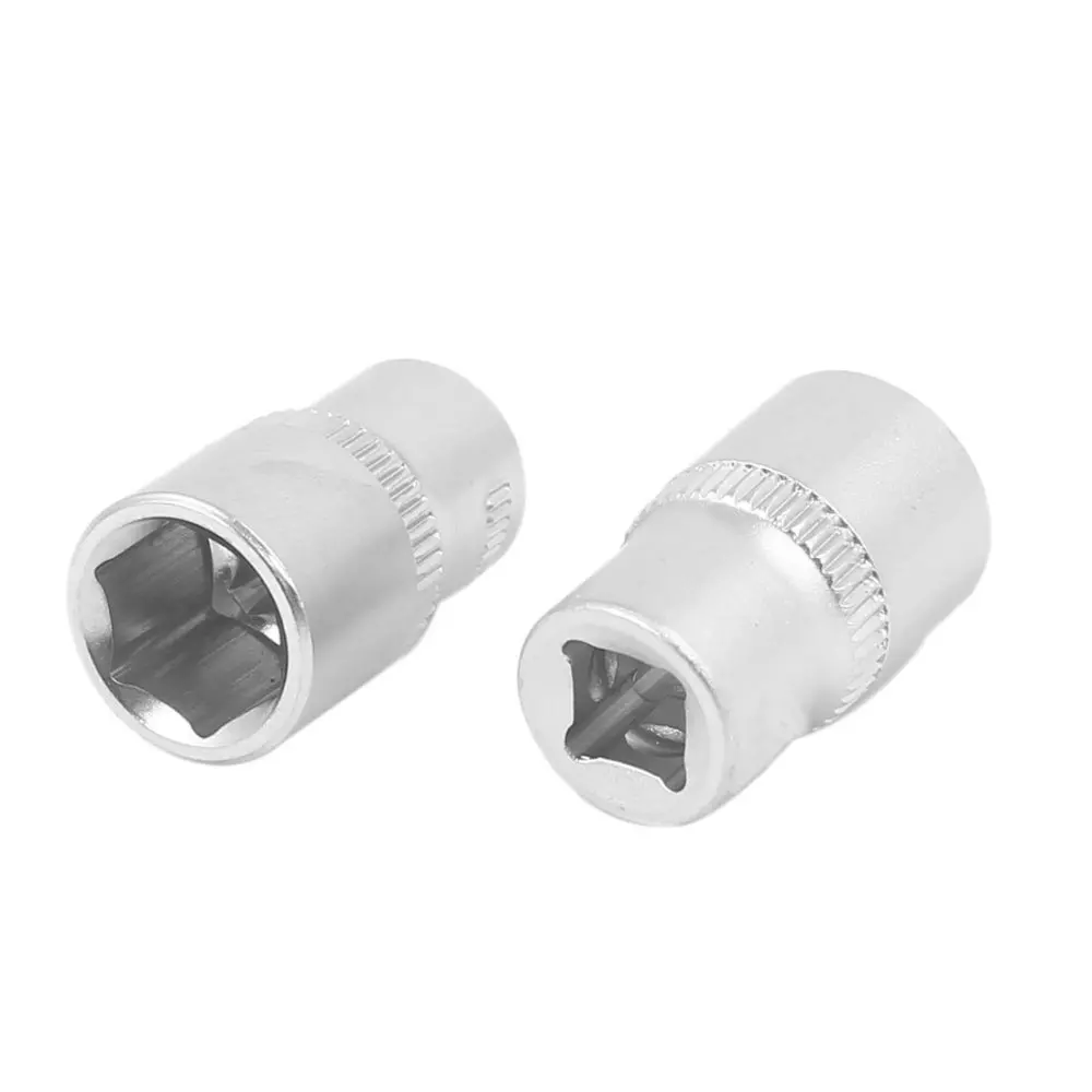 

Uxcell 4pcs 1/4" Square Drive 10mm Chrome-vanadium Steel Axle Nut 6 Point Hex Socket for Heavy-duty Pneumatic Tools Hot Sale