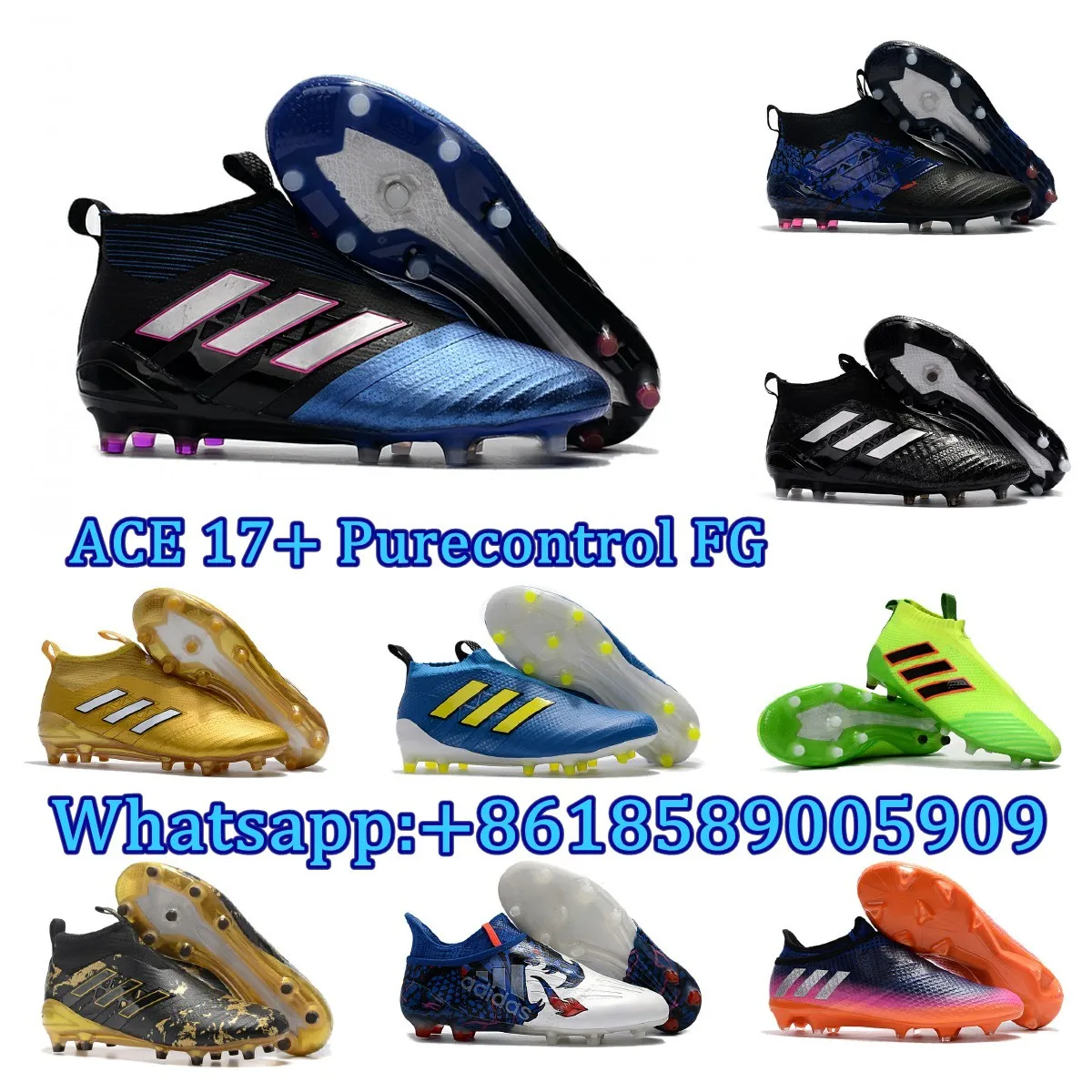 

2017 new High Ankle original FoOTBaLls BoOTs FG AG Outdoor SoCCeRs Ace 16 17 Purecontrols shoes eur 38-45 a278 1