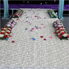 Недорогая качественная Свадебная вечеринка, модный розовый ковер, коврик для прохода, дорожка, украшение из нетканого материала, 150 см x 10 м, одноразовая скатерть для украшения